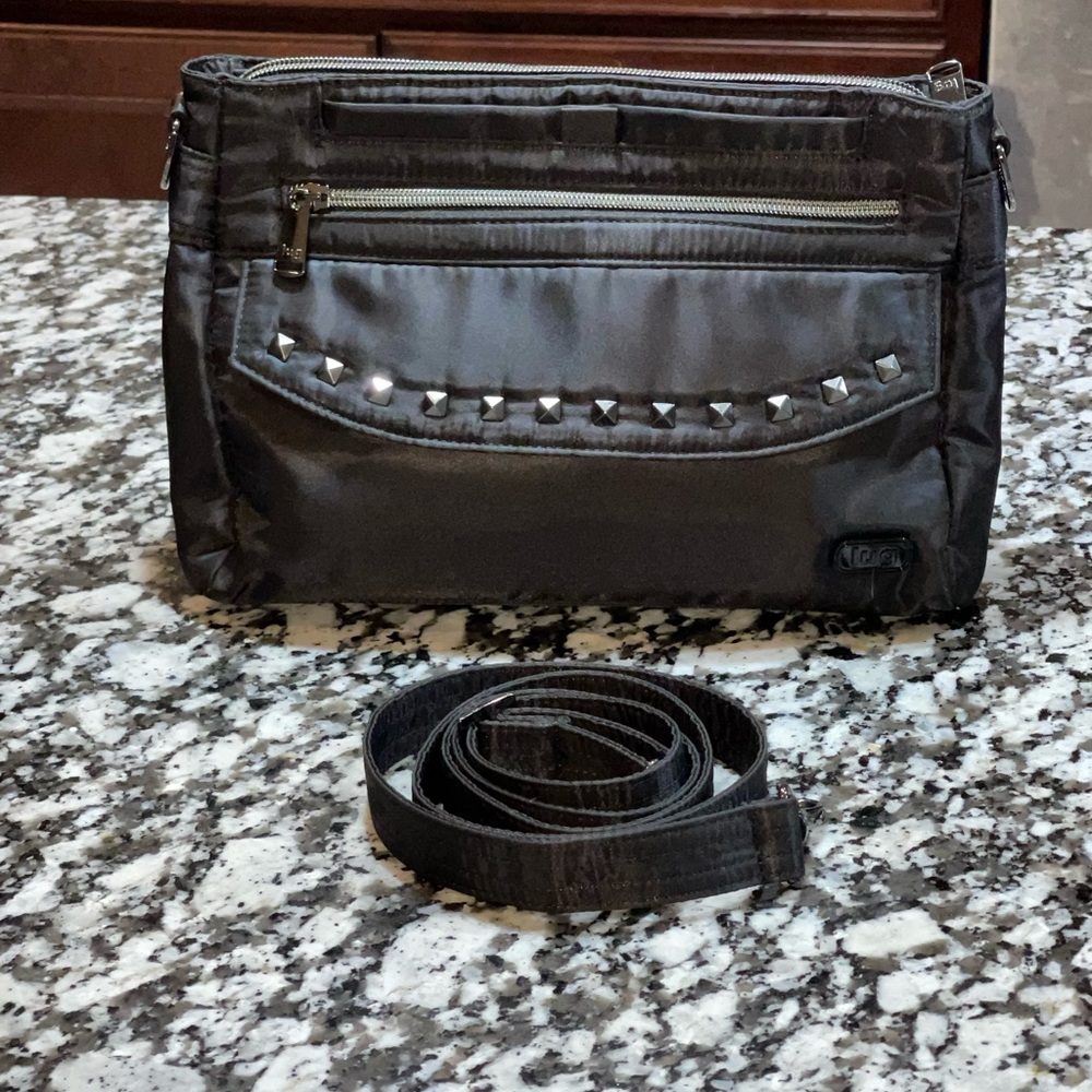 Black Lug Pacer Crossbody Bag